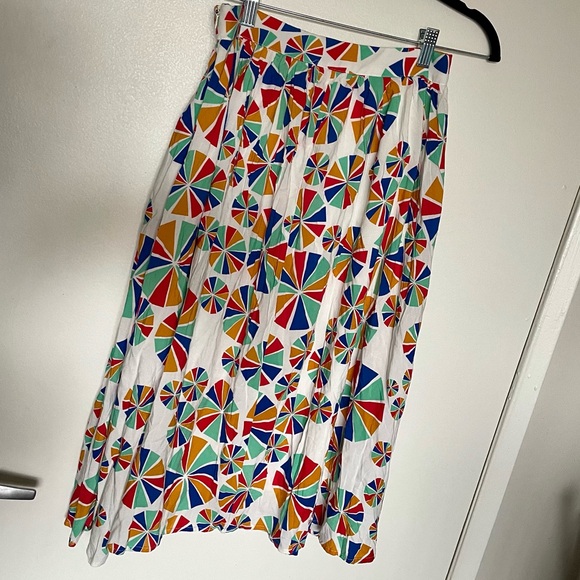 Colorful Geometric Print Women's Skirt modcloth - Picture 2 of 6